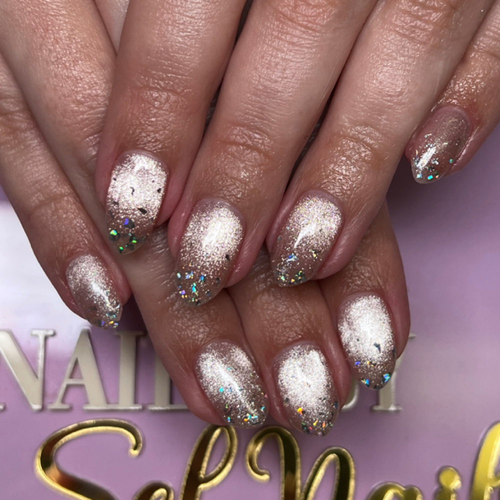 Added Glitter at Sel Nails in Milwaukee, WI