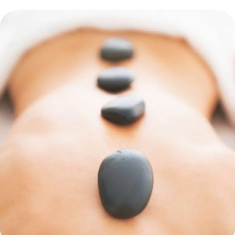 Hot stone treatment at Sweet Pea Beauty Salon & Day Spa in Sandy, UT