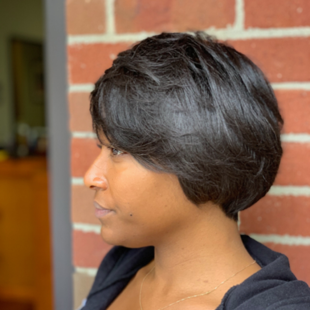 Shampoo And Style(relaxed hair) at Alana Lawhon in Lawrenceville, GA