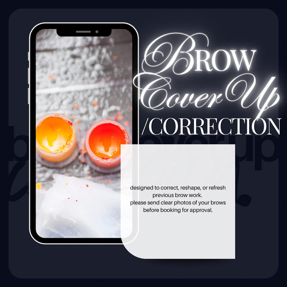 brow cover up/correction at chloe's cosmetics in Sacramento, CA