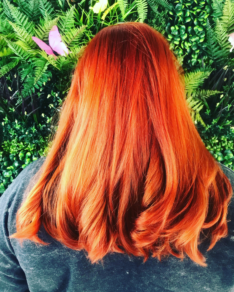 All Over Color And Haircut