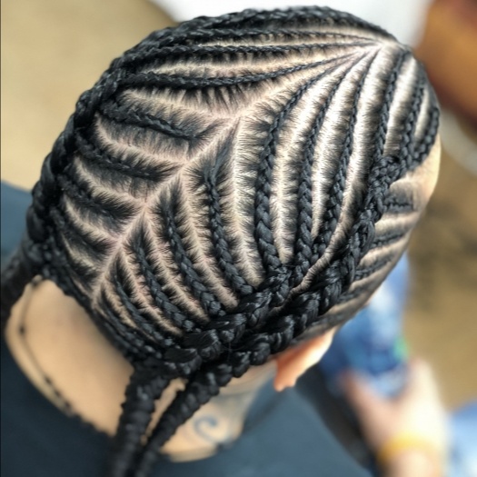 MAN CORNROWS at Favourite Hair Braiding in Cantonsville, MD
