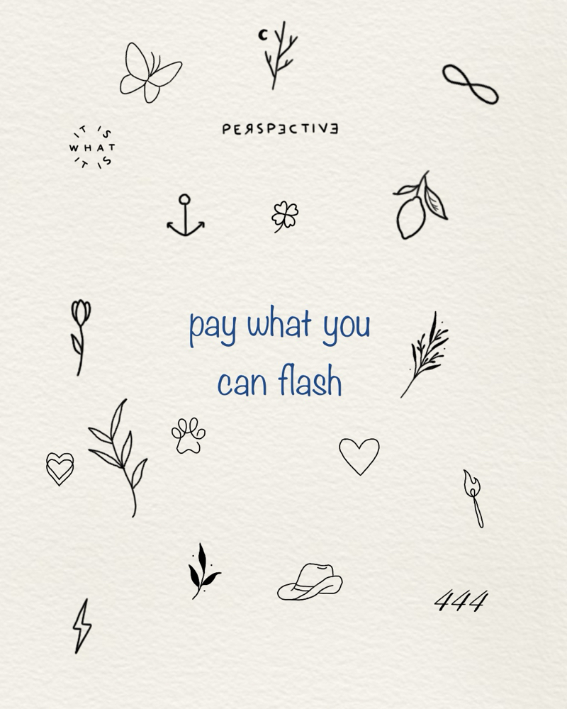 Pay What You Can Flash