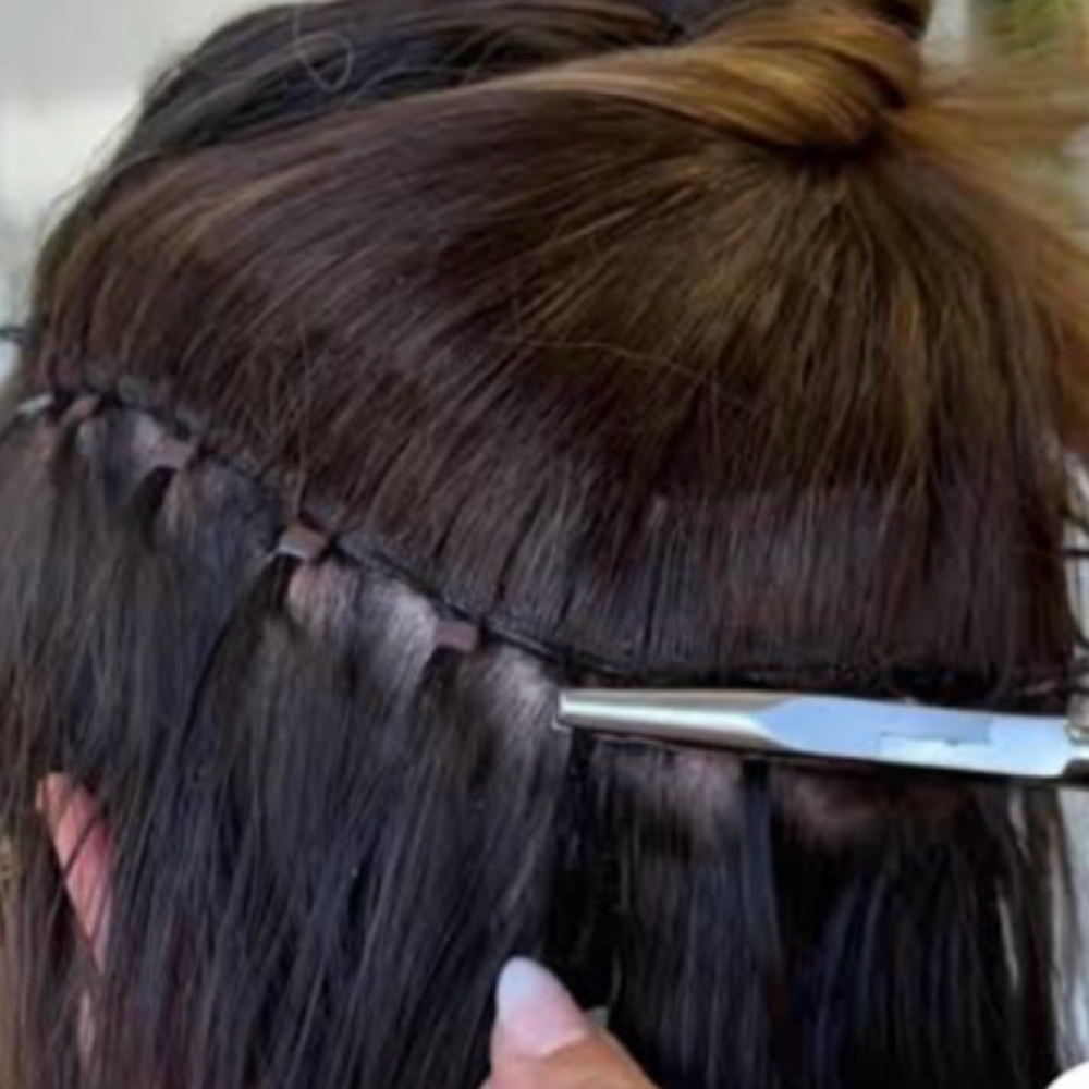 Quick Weft Move Up + blowout at Rachel Allen at Thalia Hair Studios in Ca, CA