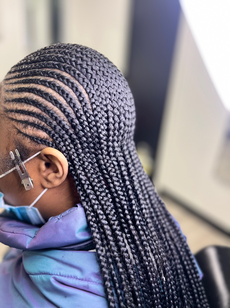 23 Straight backs Feed-in Braids