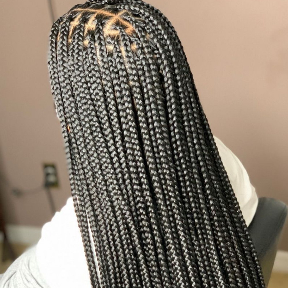 regular knotless at Bel hair company llc in orange, NJ