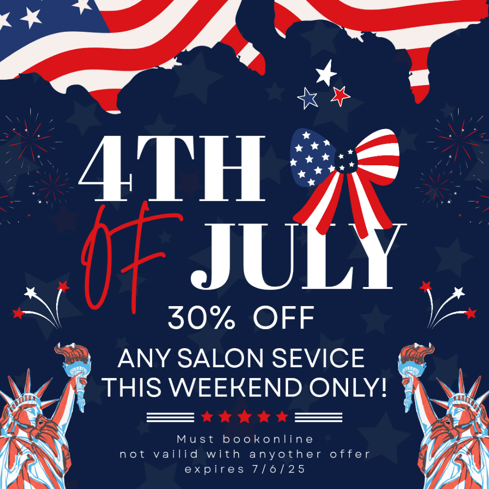 30% Off Any servive 4th-6th July