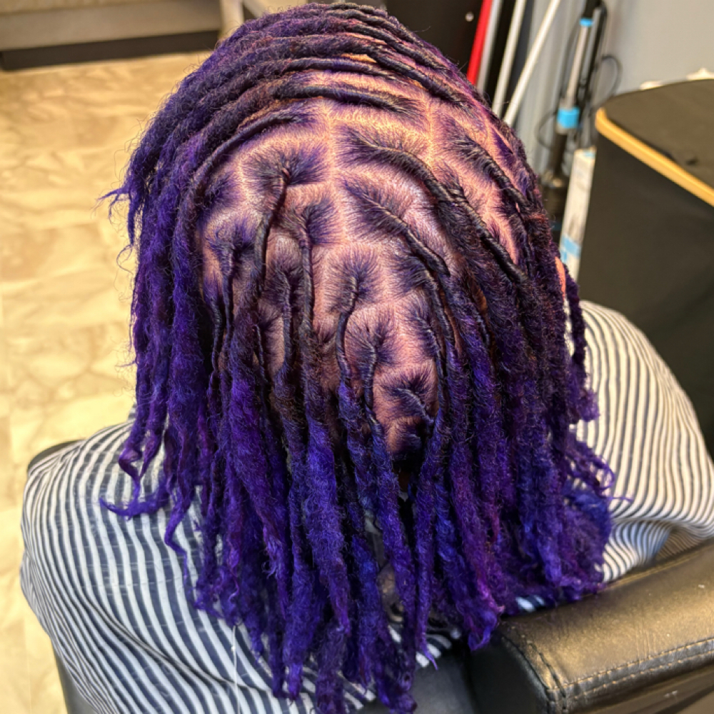 Traditional Loc Coloring at Exquisite Touch By Zakiya in Durham, NC