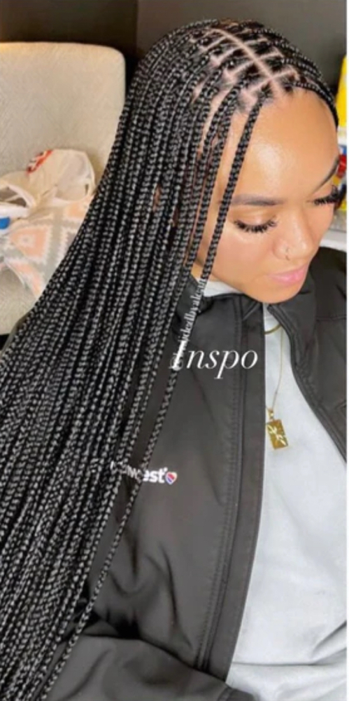 Small Knotless Braids at Faithful Beauti LLC in Orlando, FL