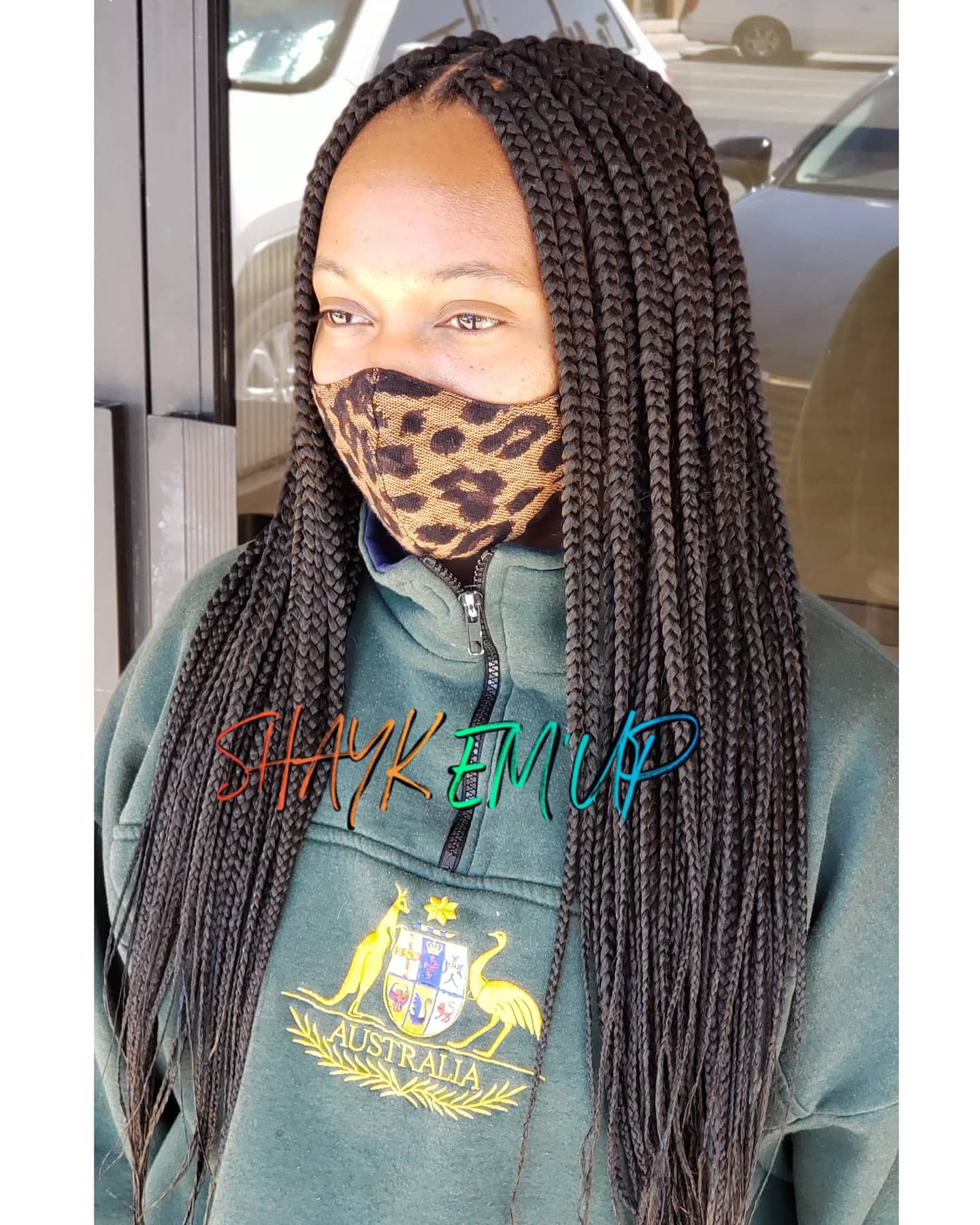 Medium Box Braids