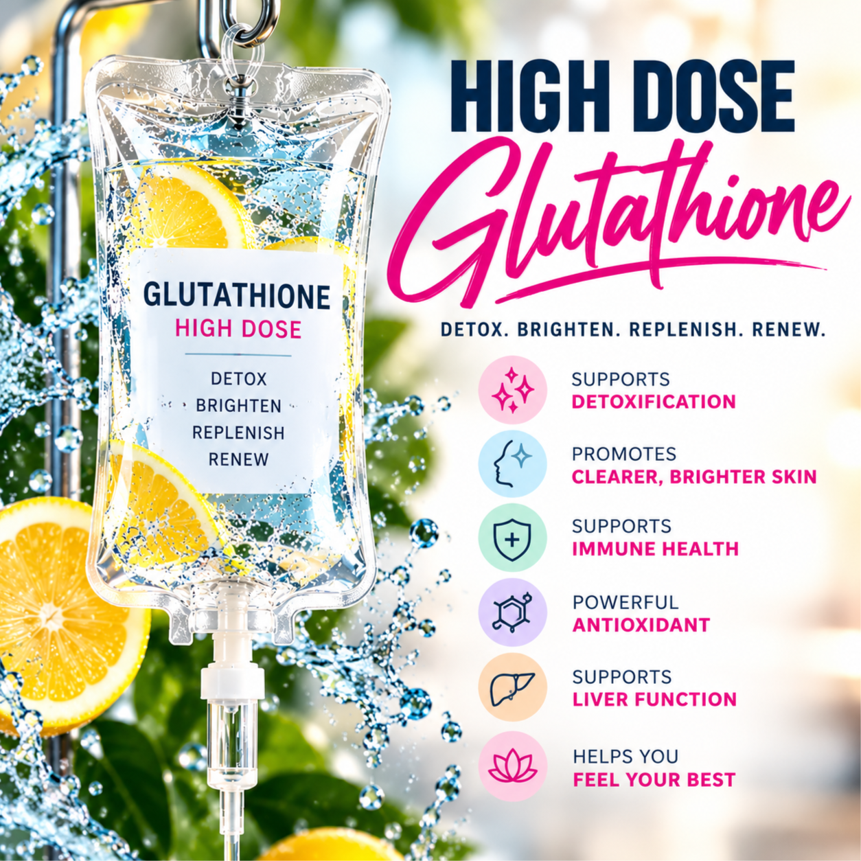 High Dose Glutathione at Drip It IV Solutions