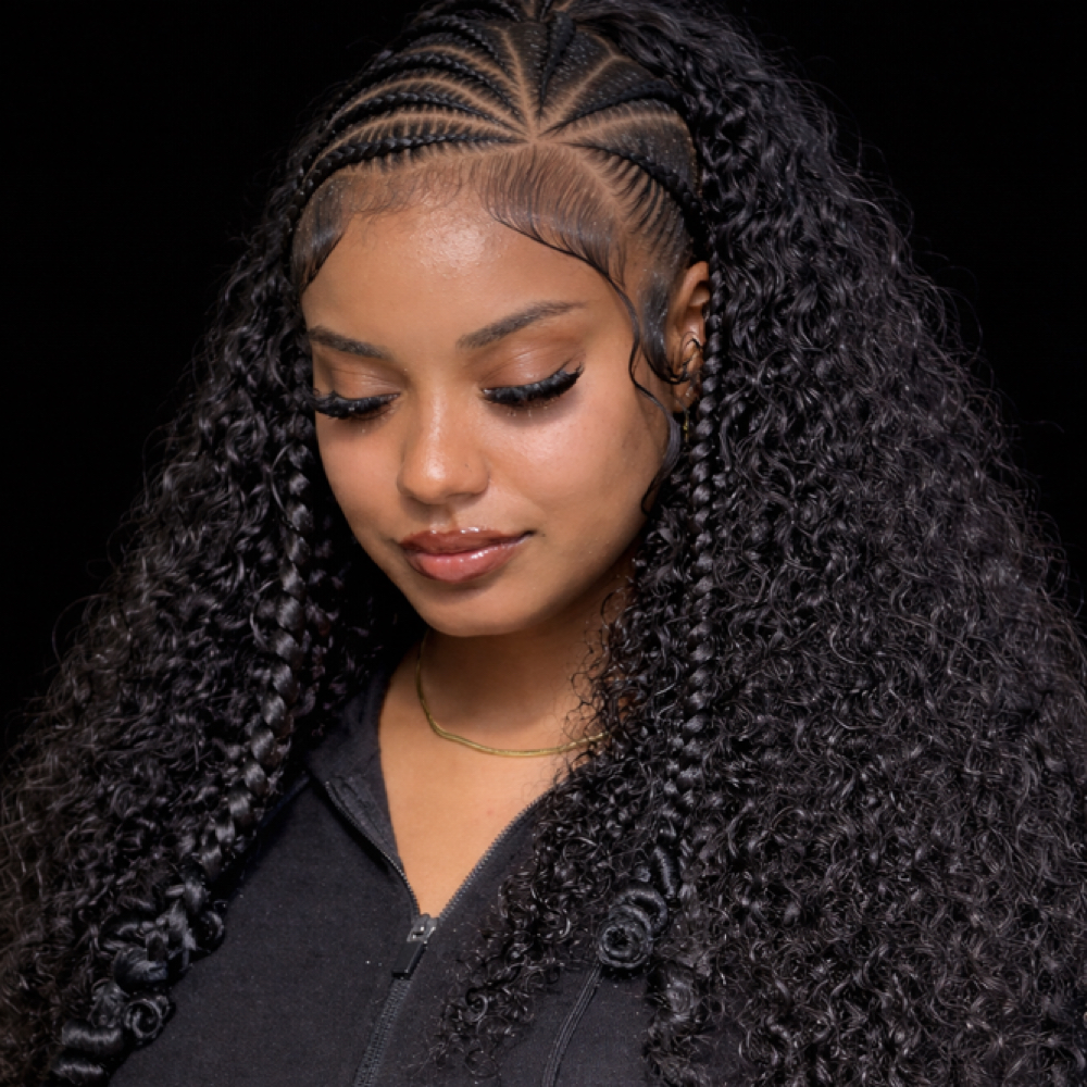 Stitch Braid Half-Up Sew-In at Thairapy Collection in Washington, DC
