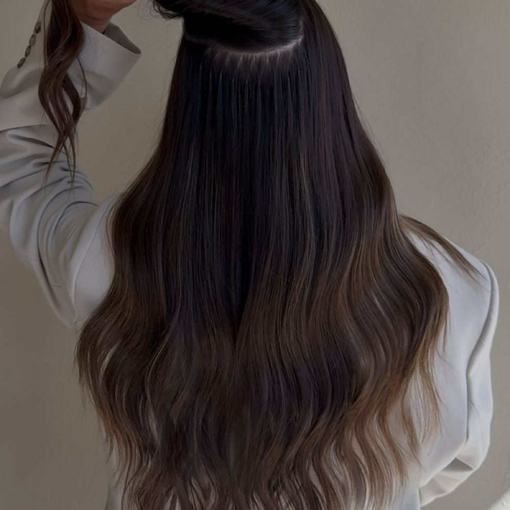 Micro K-tip Extensions at The Regency Johnson Salon + Luxury Extensions in McKinney, TX