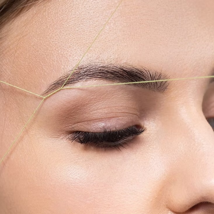 Threading - Neck at Jas Threading in Carmichael, CA