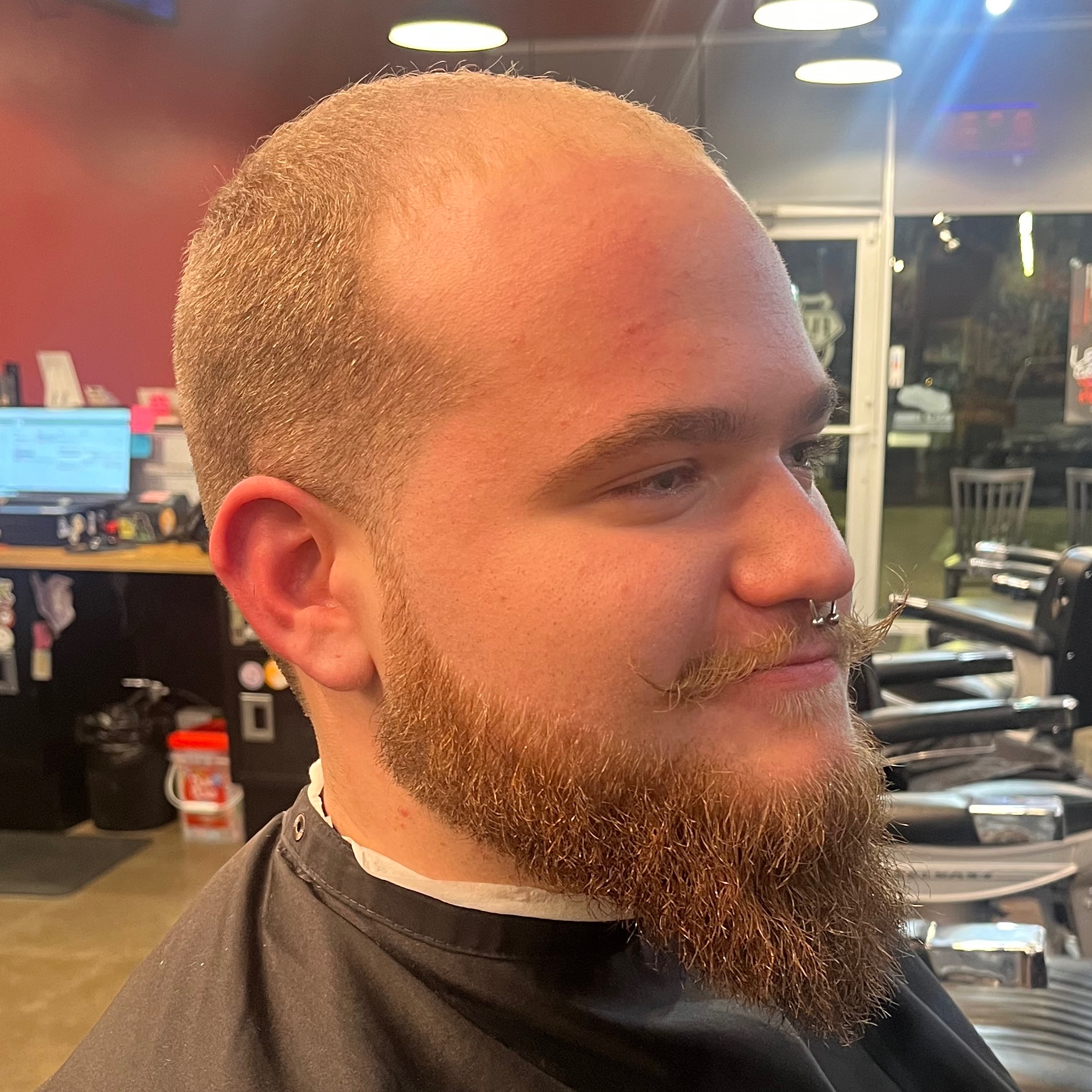 Detailed Beard Trim at Olivia Fades & Braids in Blue Ridge, TX