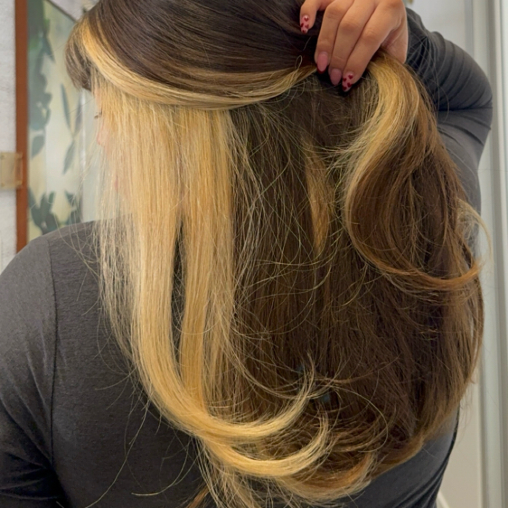 Halo Blonding at Helena Xena in Redlands, CA