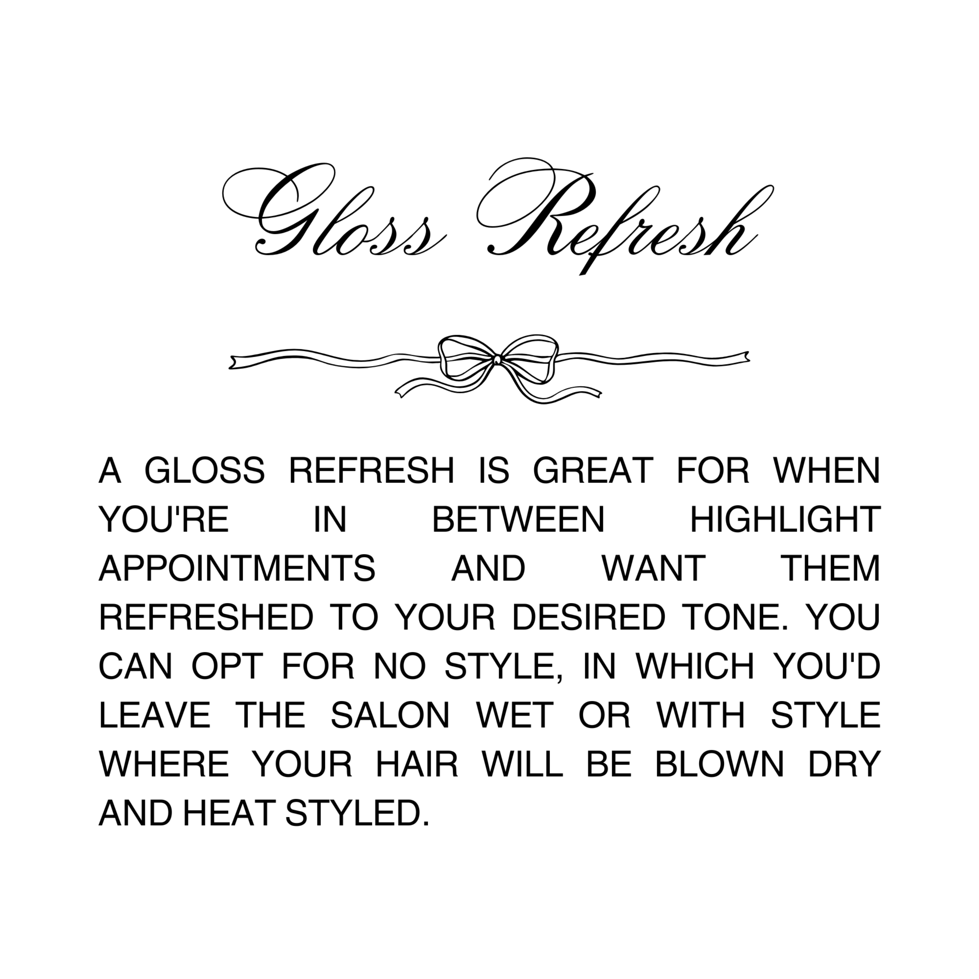 Gloss Refresh at Hair By Katie-Ann in Beavercreek, OH