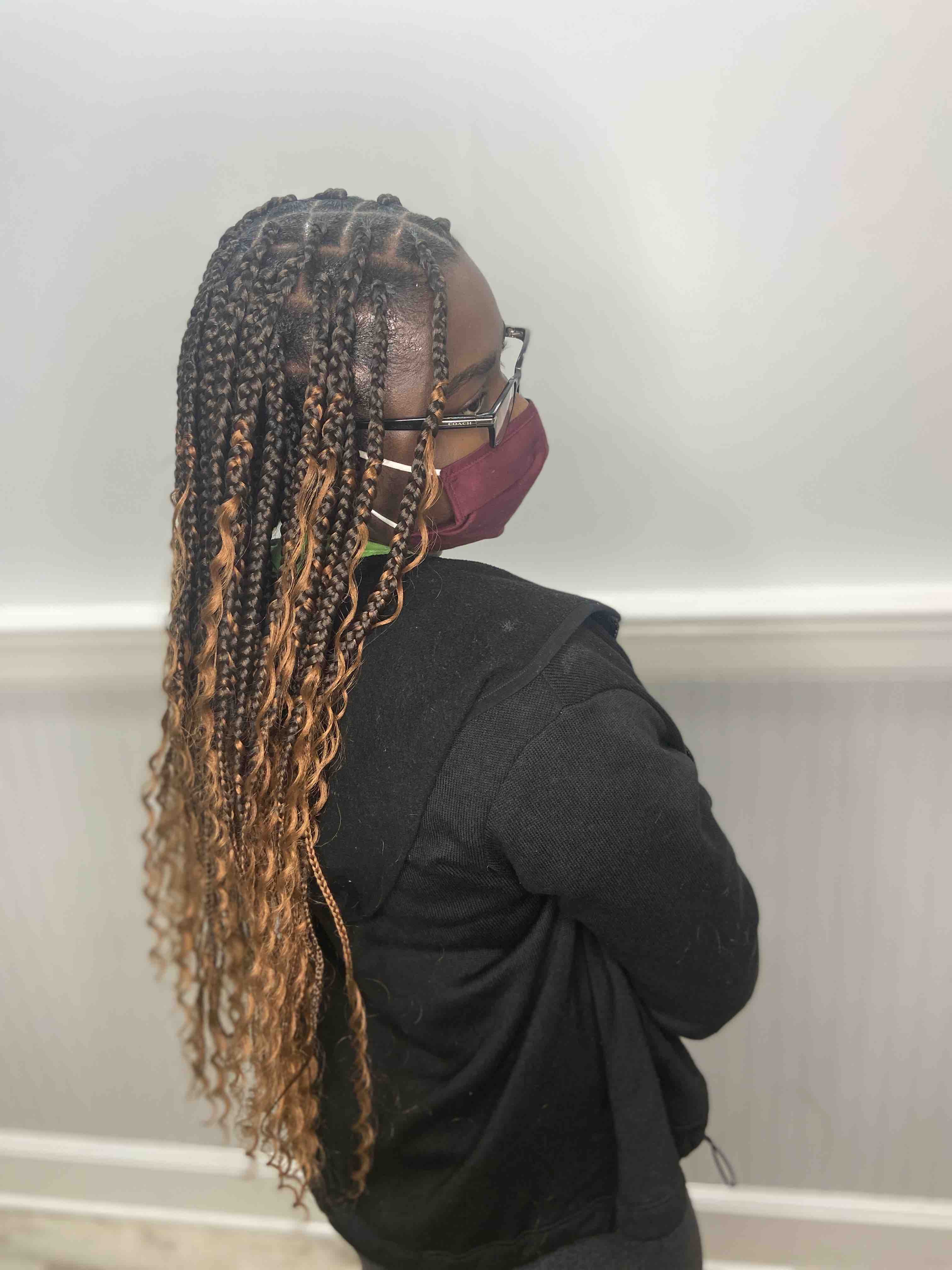 Goddess Box Braids at Rosegold Beauty in Brockton, MA
