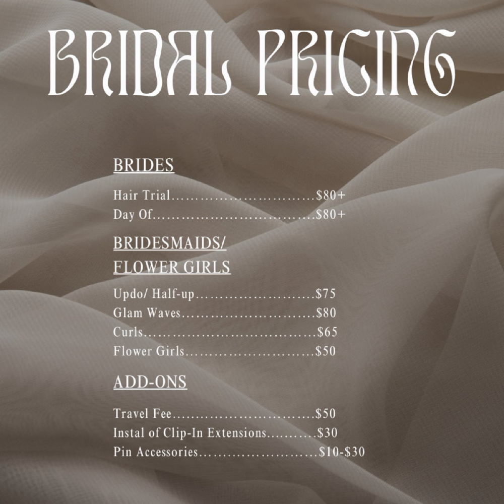 Wedding Hair at Just Jane Beauty in Malvern, IA