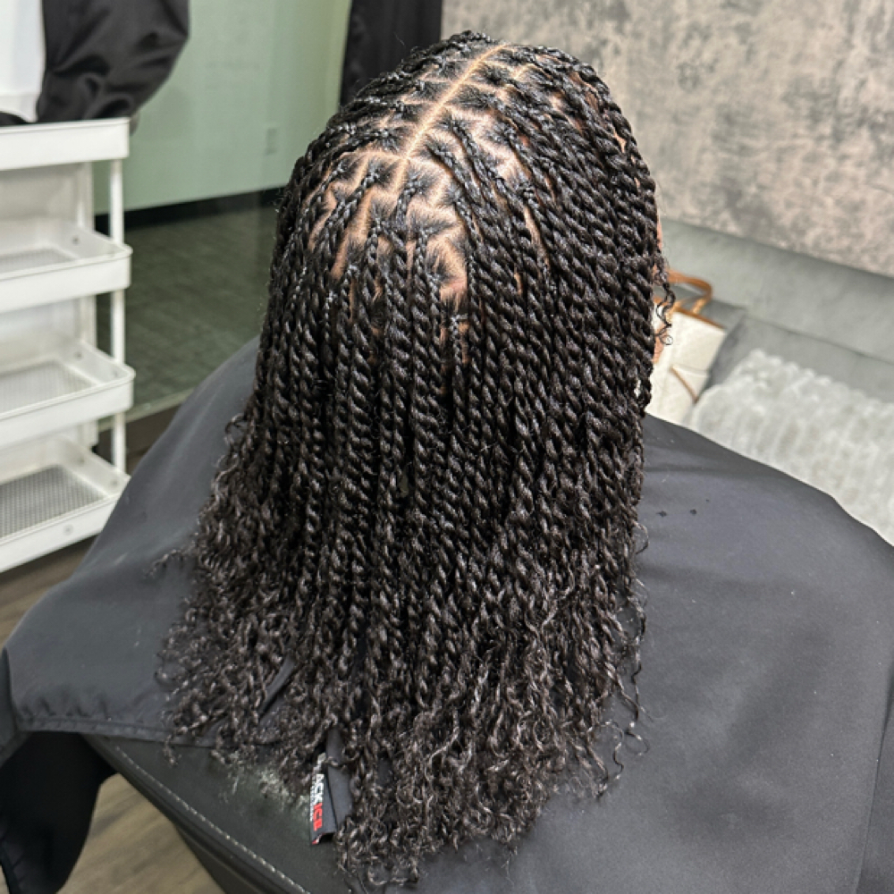 Mini twists (two strands) at Loc’d In Utopia in columbus, OH