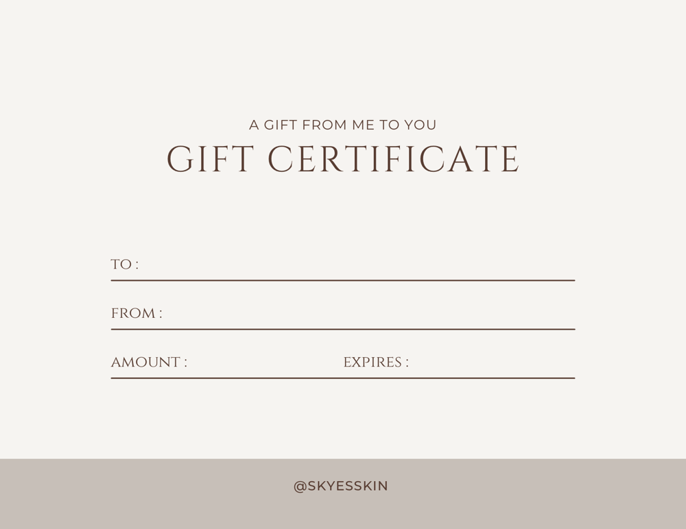 Gift Certificate