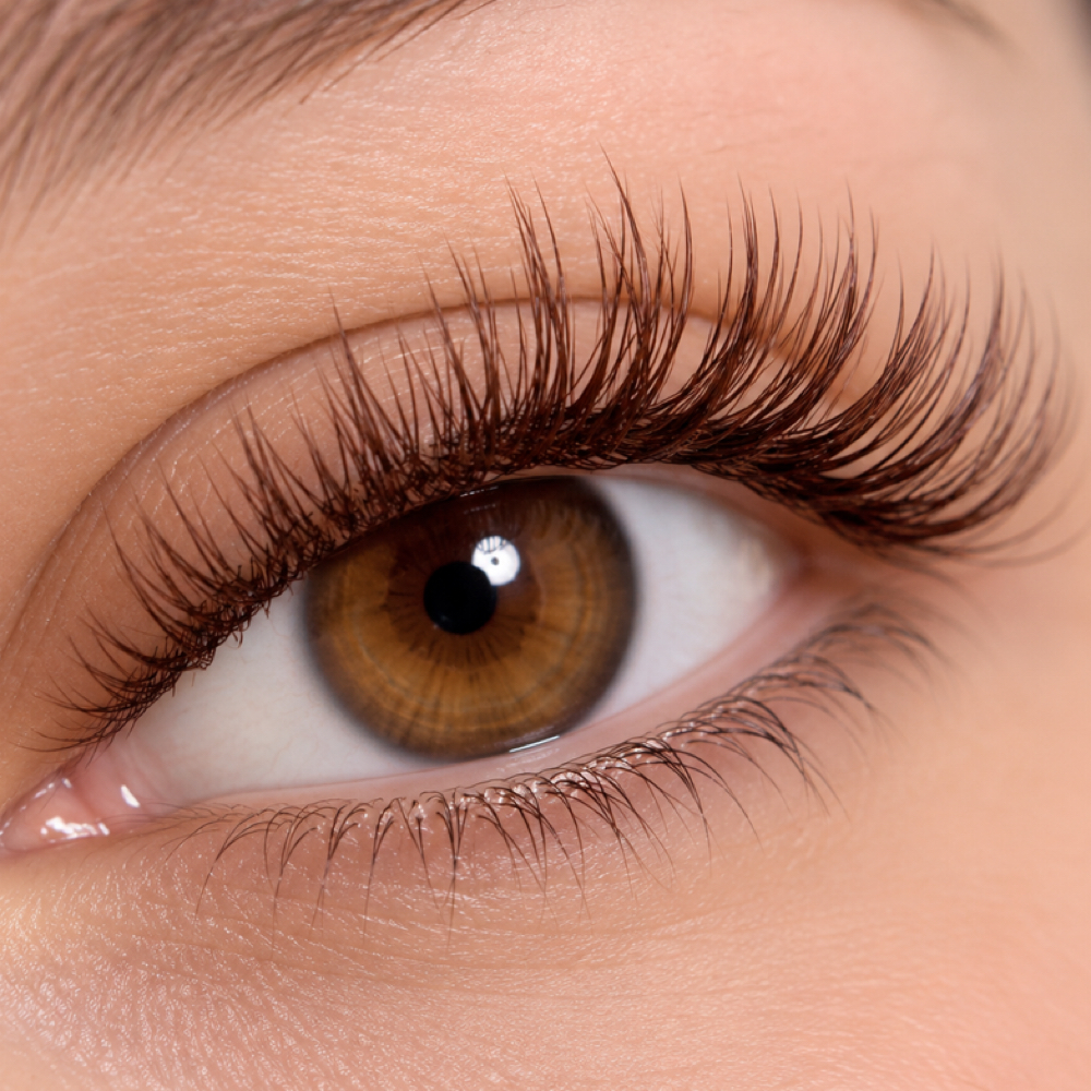 Brown Hybrid Lash Extensions at THELUXSTUDIO in Bunnell, FL