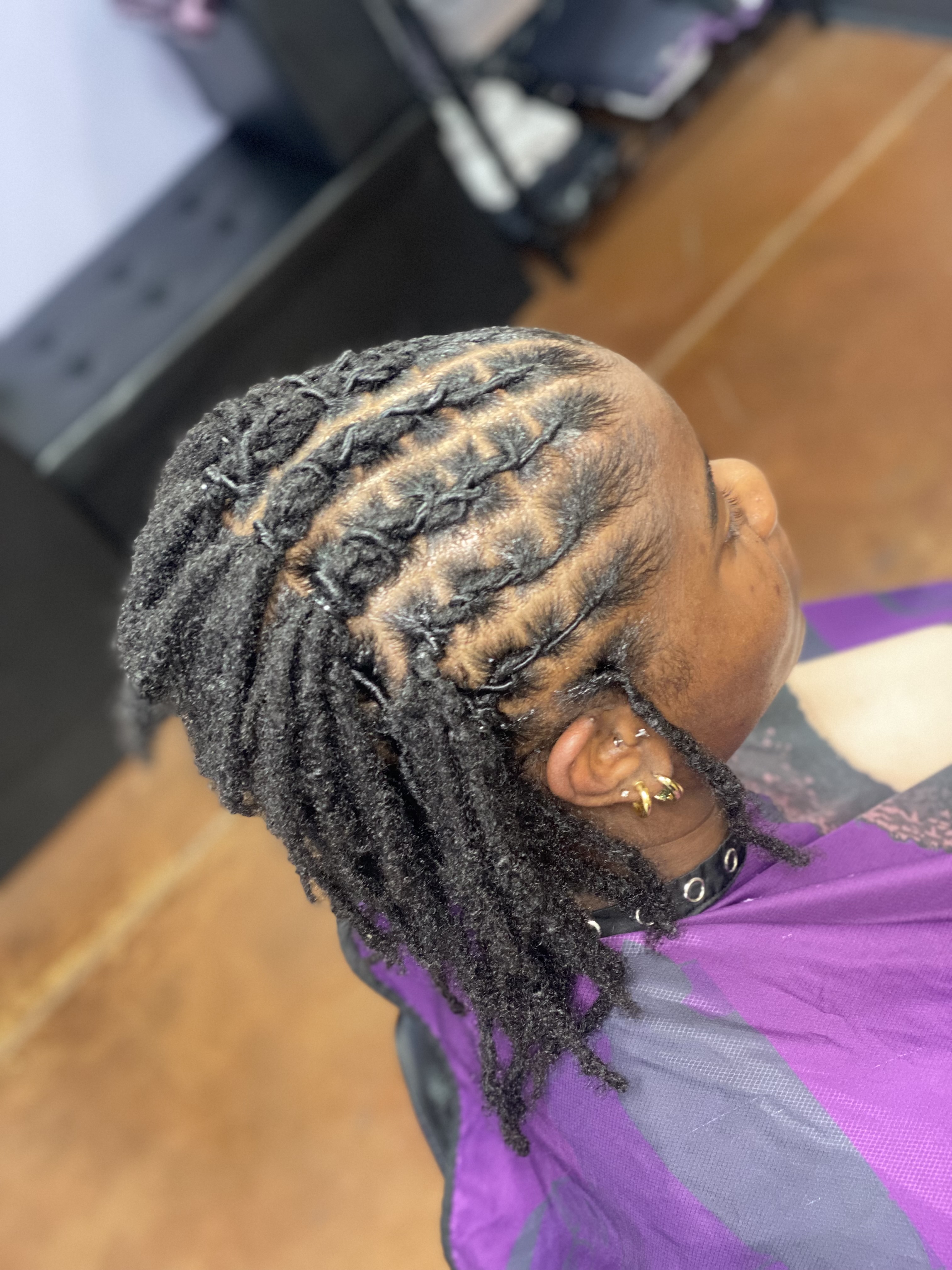 Combining/Attaching Individual Locs at HAIR BY DEE in Arlington, TX