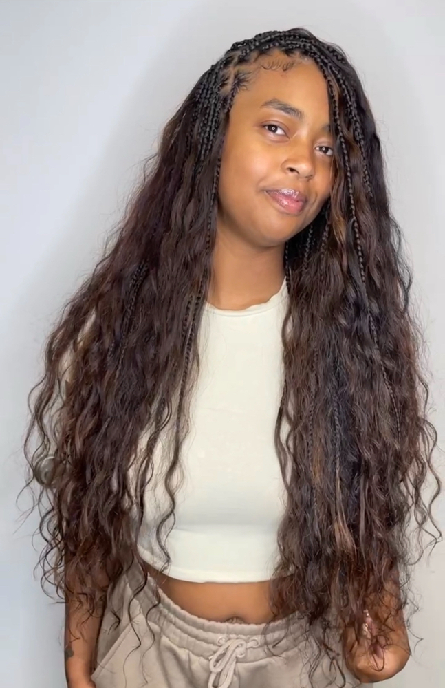 2/4/30 waist Length Boho braids
