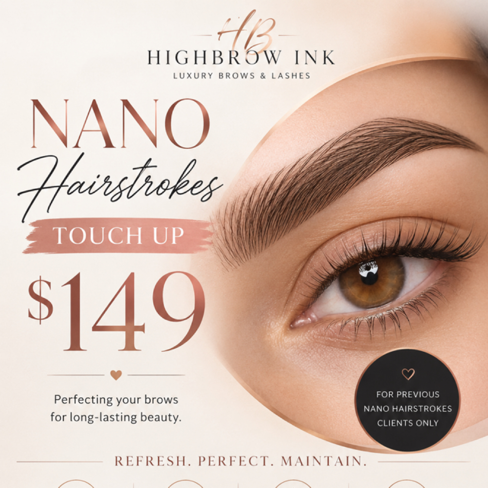 NANO HAIRSTROKES 8 WEEK FOLLOW-UP T at HIGHBROW INK in TAMPA, FL