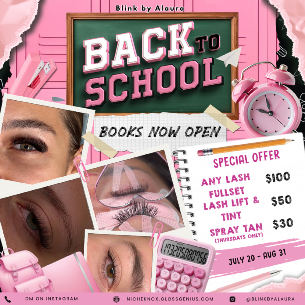 Back To School Lash Special at Salon Niche in Knoxville, TN