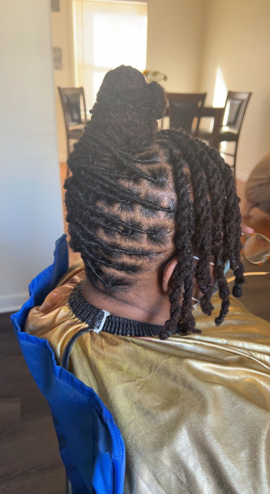 Retwist W/ Loc Updo