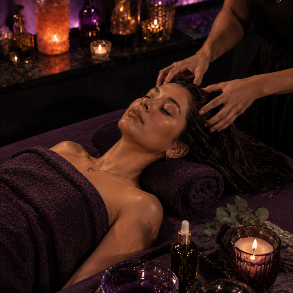 Scalp Massage at Amethyst Spa in Omaha, NE