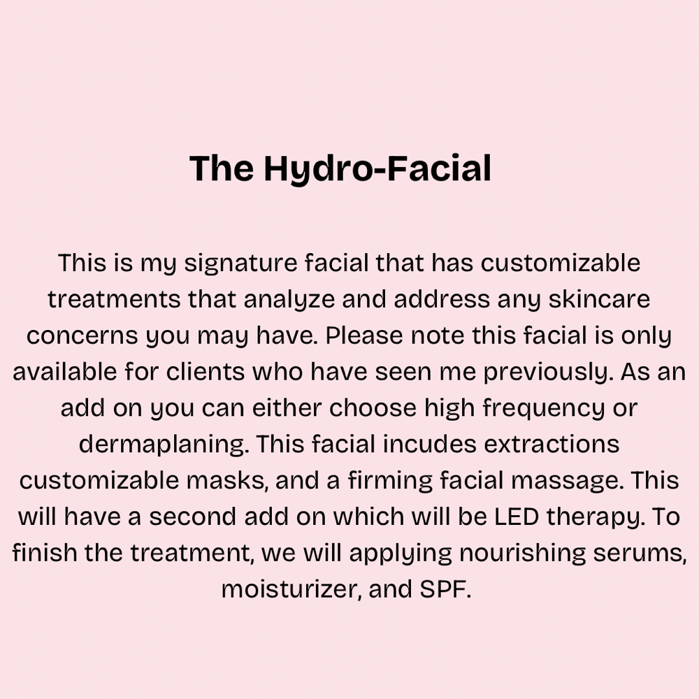 The Hydro-Facial