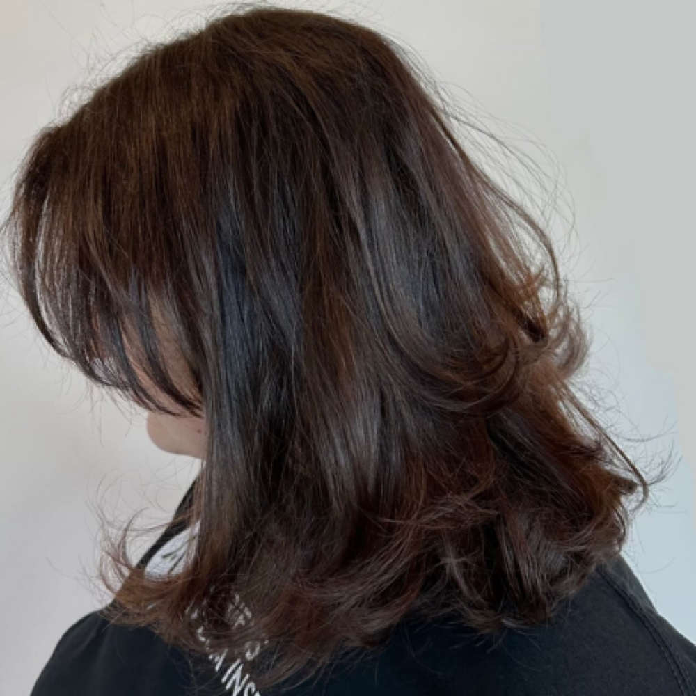 Blowout at Jaclyn Behind the Hair in Johnston, RI