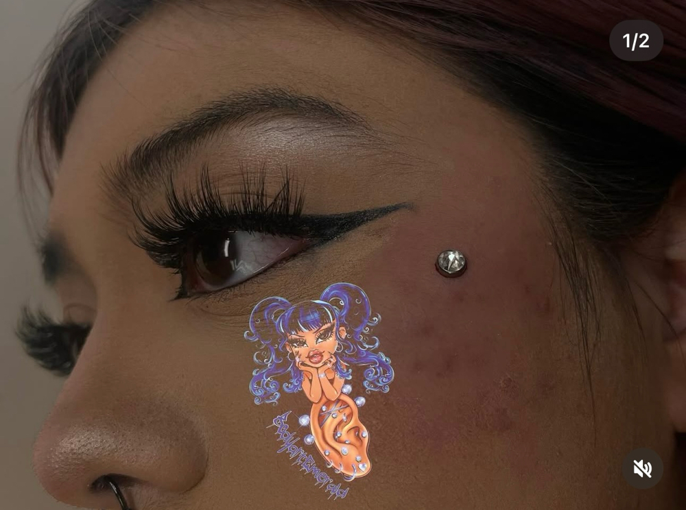 Dermal at Bodyart By Emerald Esme 🖤🕷️ in El Centro, CA