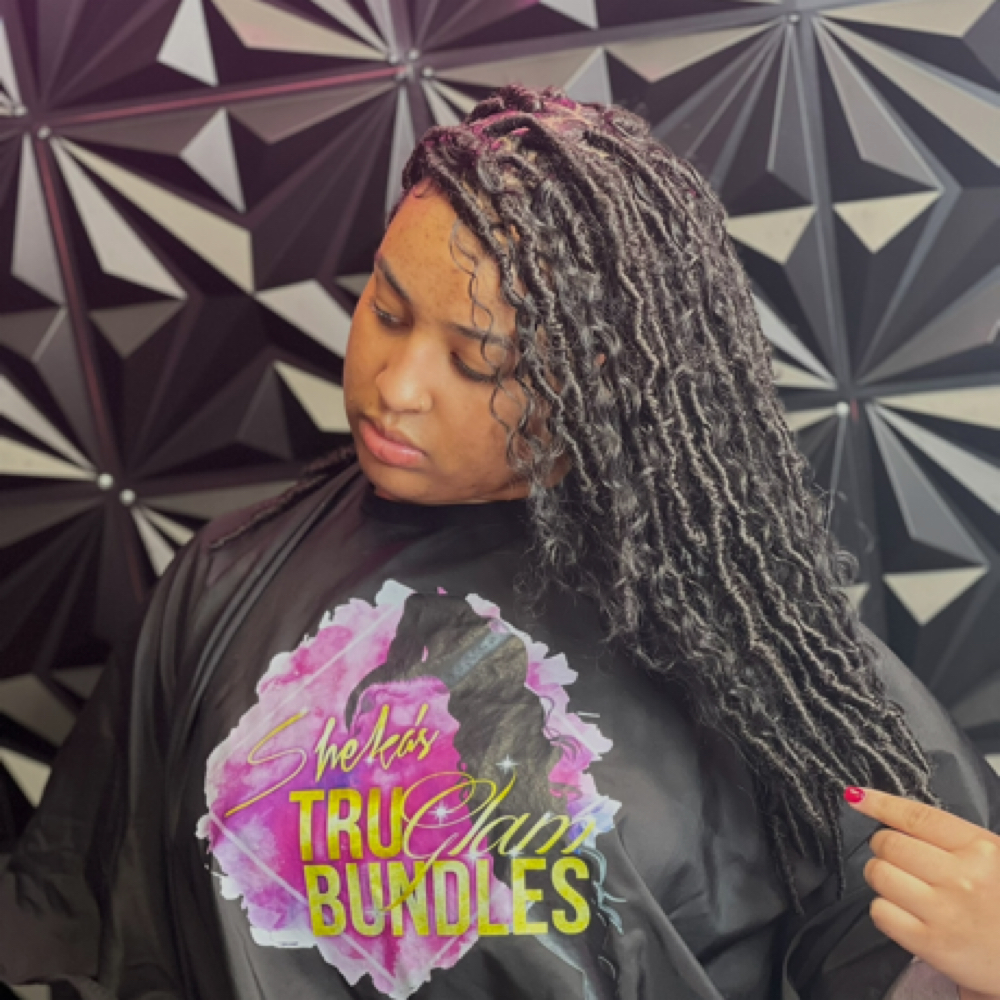 Boho soft Locs at TruGlam Stylist in Winston Salem, NC