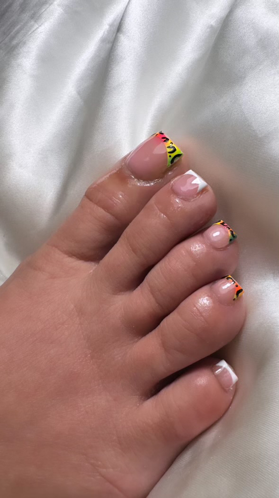 Pedicure & Acrylic Toes Combo