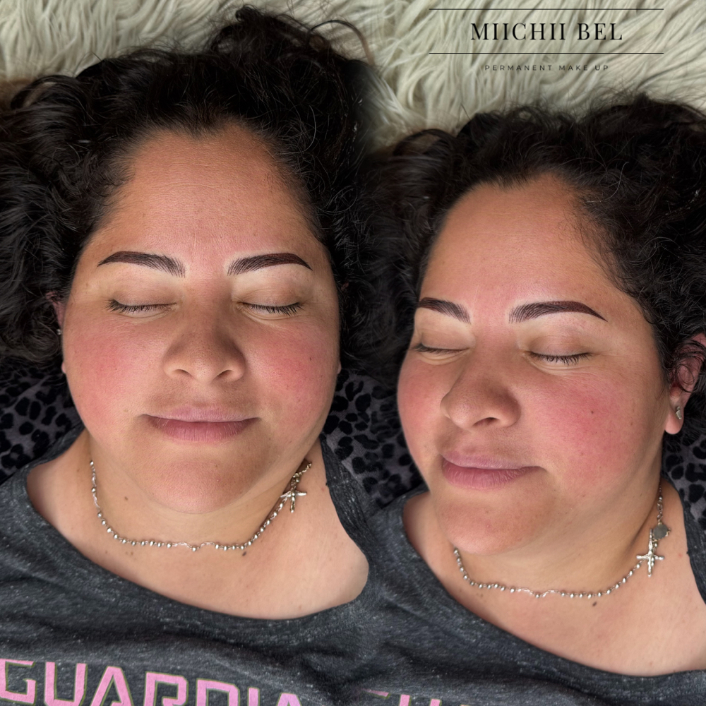 Combo brows at Miichii Bel Brows in van nuys, CA
