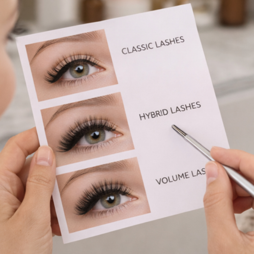 Lash Extension Consultation at Wanderlust Beauty Co. in Plymouth, MA