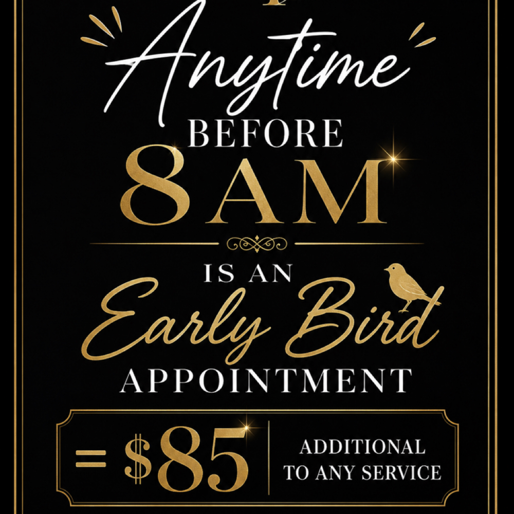 Early bird service at Nail Therapy in McDonough, GA
