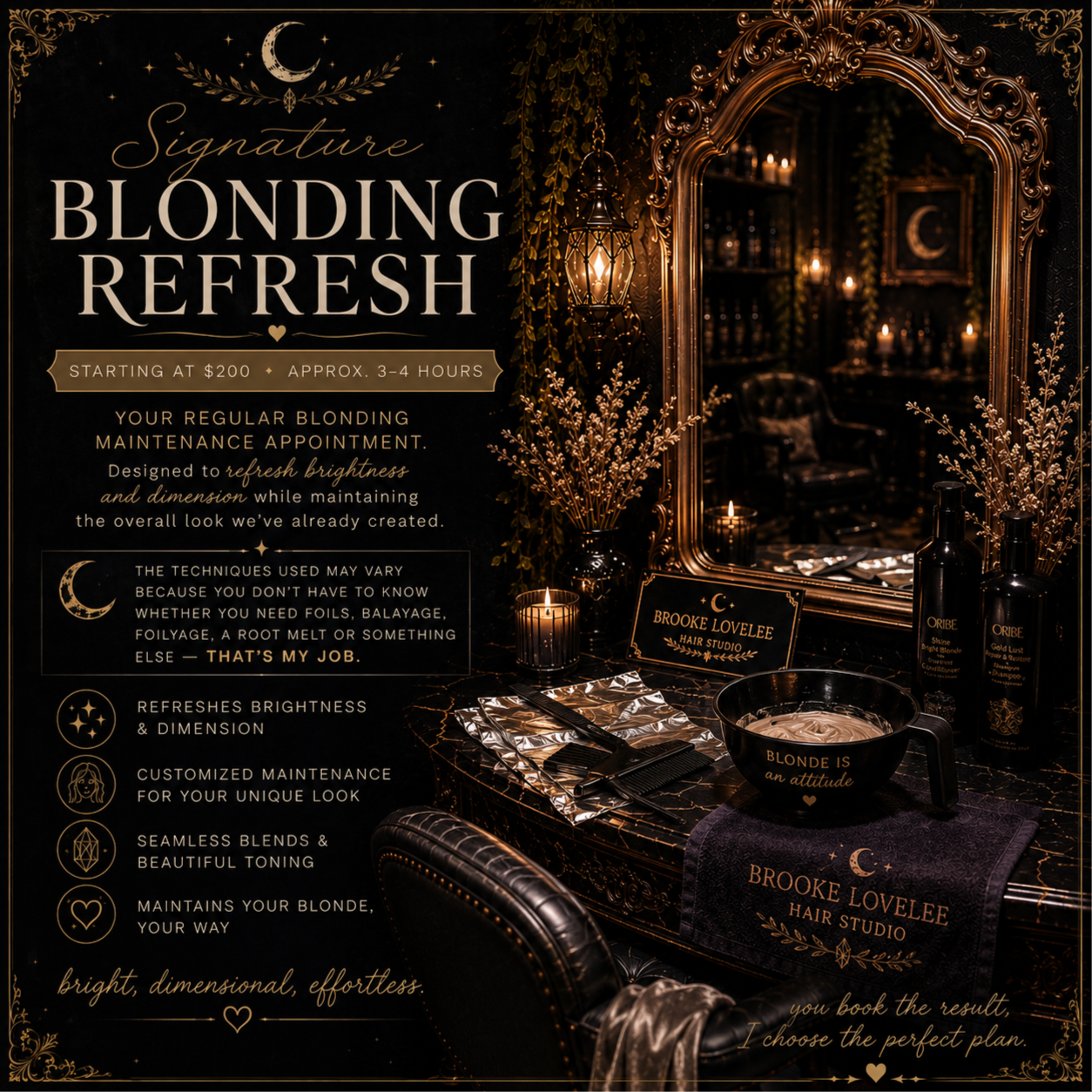 Signature Blonding Refresh at Brooke Lovelee Hair Studio in Northwood, OH