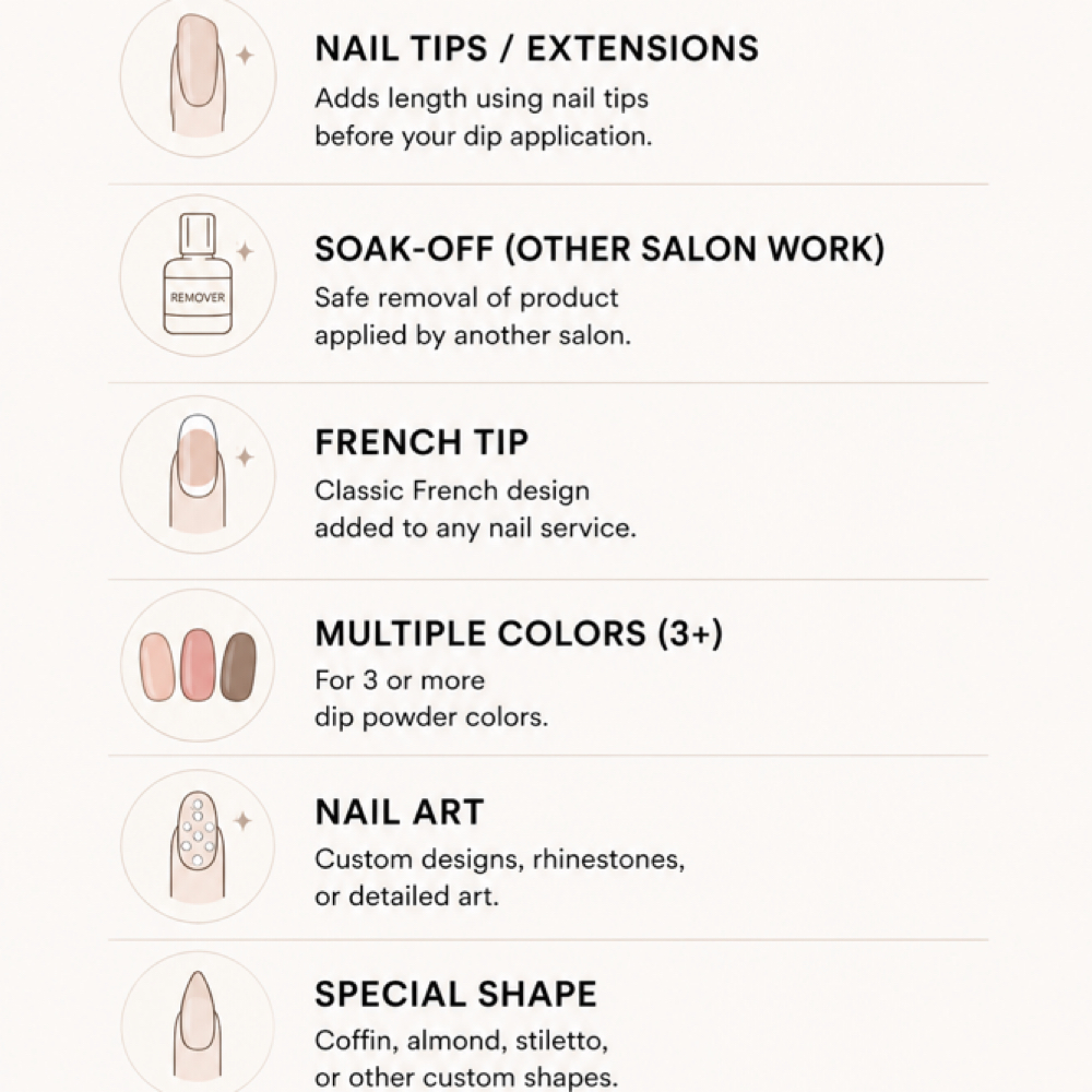 Add-Ons at Izzy  Beauty Glam in Forest, MS