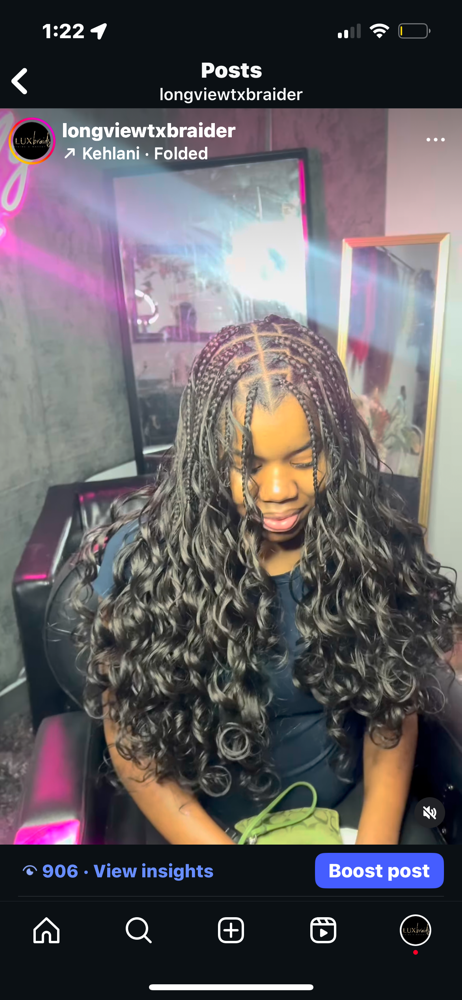 French Braids at Lux braids in Longview, TX