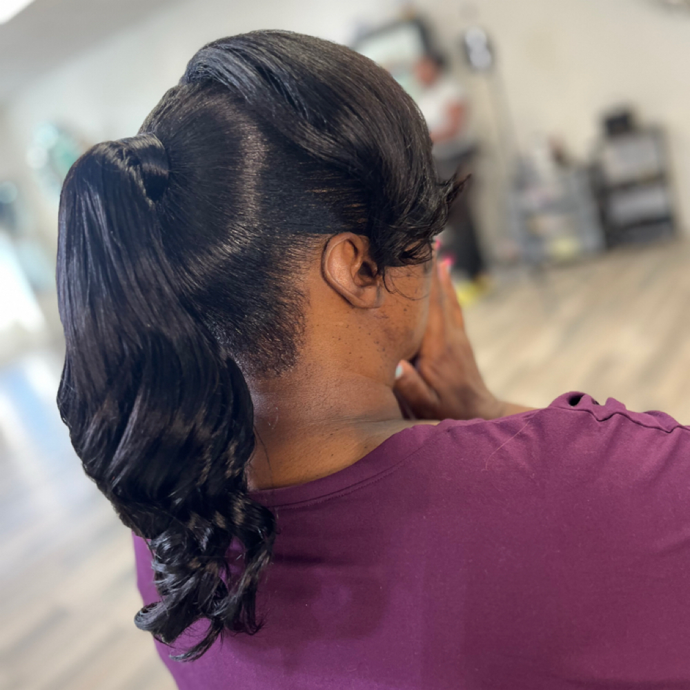 Pony Tail at “TheeWeaveSpecialist” in Hollywood, SC