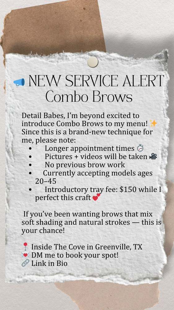 Model Combo Brows Ages 20-45