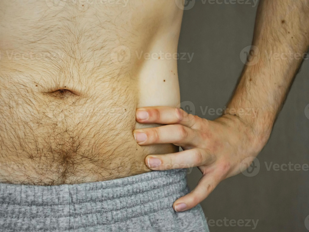 Mens Stomach Wax