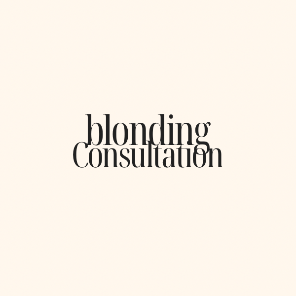 Blonding Consultation