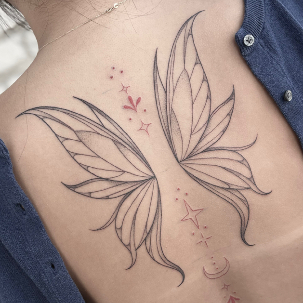 Spine Tattoos at Kootsoo Tattoos in Reno, NV