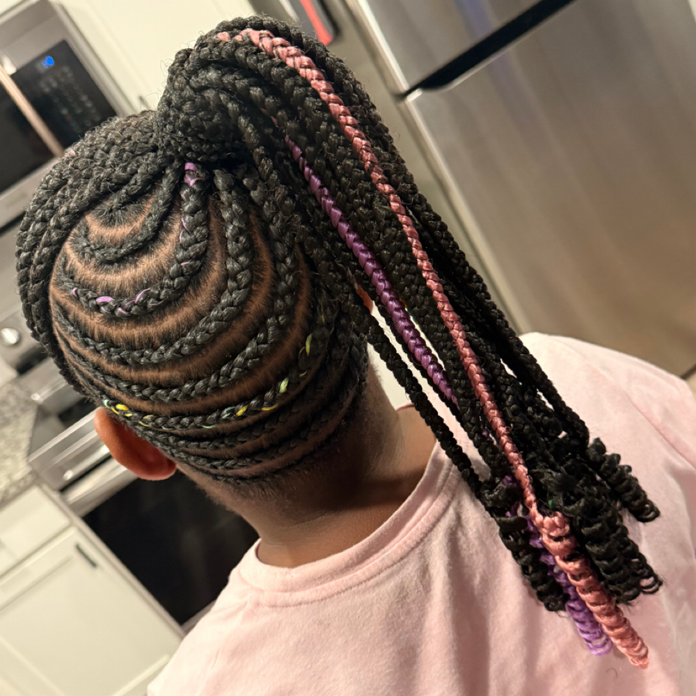 Back To School Braided Ponytails at Twined: Braids by Shae in Gibsonton, FL