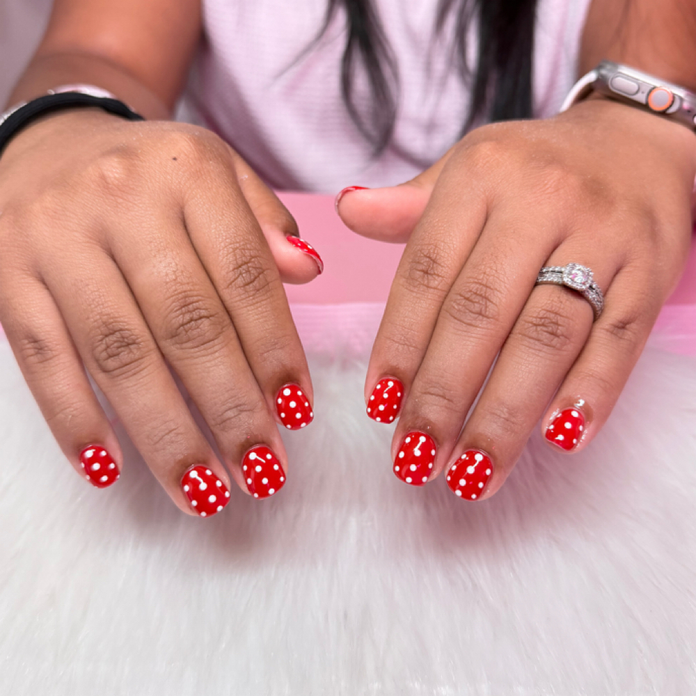 Builder gel add on:Minimal nail art at NailsbyMira in san angelo, TX